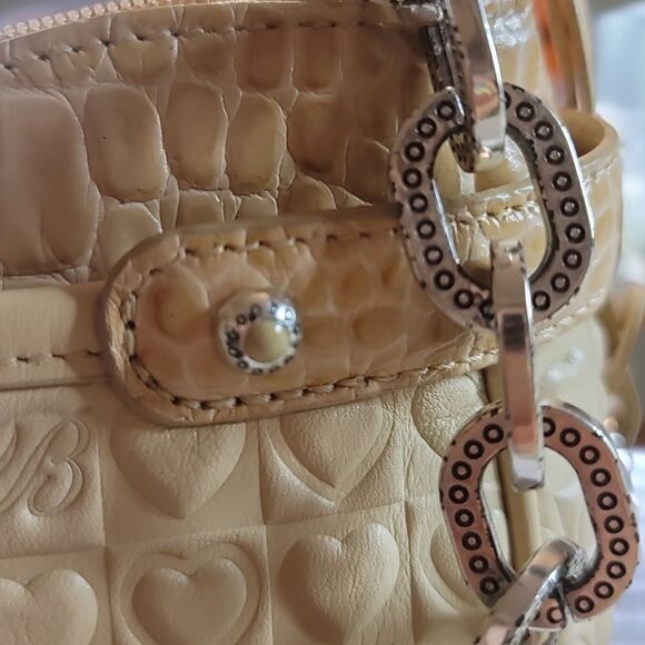 Brighton Trixie Handbag Quilted Hearts Leather Shoulder Crossbody Purse - Picture 15 of 15